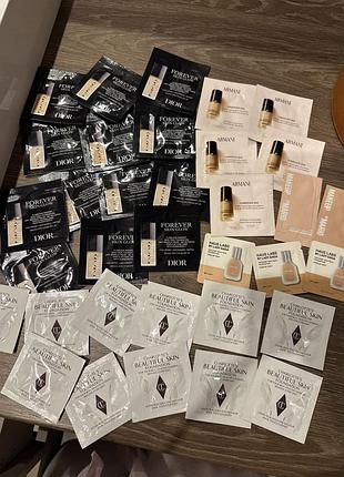 Пробник тональних кремів charlotte tilbury, dior,haus labs, armani