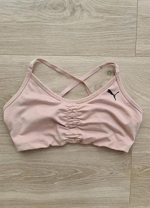 Топ для фитнеса puma размер xs, цвет пудровый