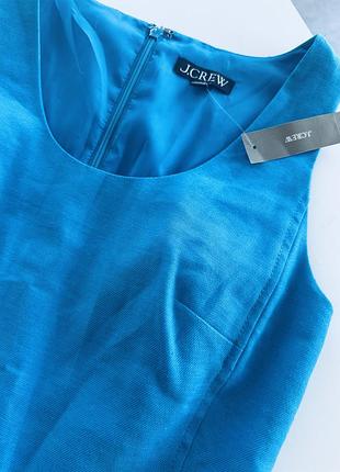 Лляна сукня j.crew лляне плаття коктейльна сукня жіночий одяг льон сарафан льон