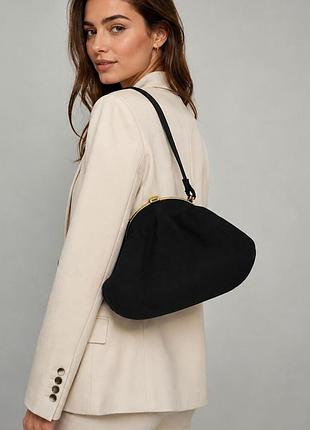 Vintage bag черная винтажная сумка на плечо ридикюль