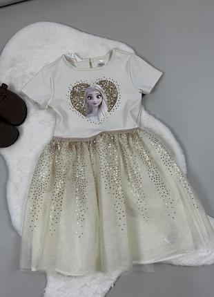 H&m дитяча святкова сукня frozen ельза 6–8 років
