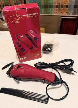 Машинка для стрижки cardinal cr-211 professional, робоча, з коробкою