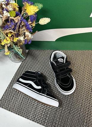 Оригинальные кроссовки кеды на липучке vans