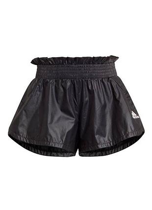 Черные спортивные свободные шорты для девочек adidas 7-8 лет