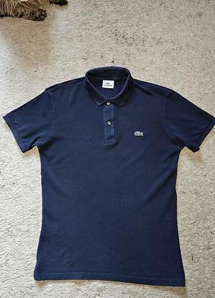 Синяя тенниска от lacoste, оригинал