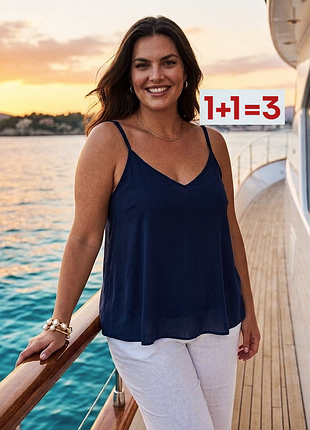 1+1=3 🎁 легкая майка на бретелях от f&amp;f