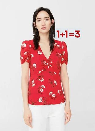 1+1=3 🎁 легкая блуза в цветочный принт от mango