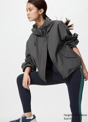 Коротка парка  uniqlo з бавовняної суміші