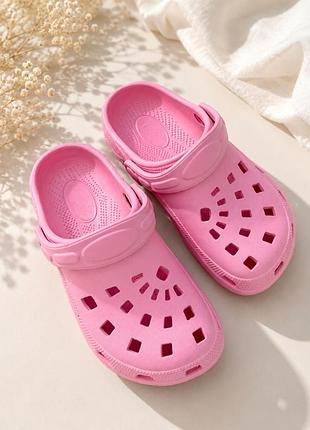 Дитячі сабо foamwalk style рожеві (крокси) 33 розмір 22,5 см