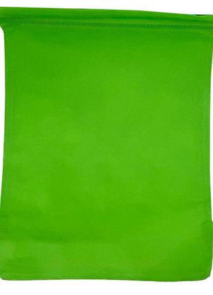 Детская сумка для обуви mk 3113(green) на затяжке, размер 28х36 см