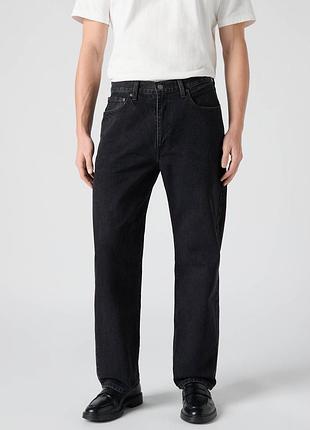 Чоловічі джинси levi’s 565 loose straight a72210005 — широкий крій, чорні, 100% бавовна в стилі 90-х. оригінал.