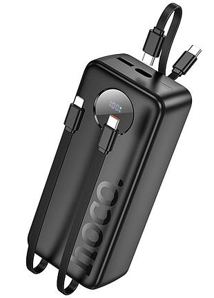 Портативний зп power bank hoco j132b sabio 22.5w+pd20w with 3 cables 30000 mah