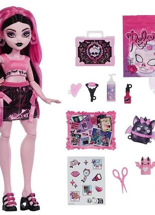 Monster high draculaura self-scare secrets jhk43 – лялька з 13 сюрпризами та аксесуарами