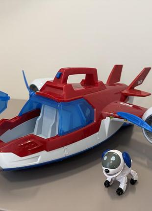Ігровий літак paw patrol air patroller spin master зі світлом і звуком + robo dog