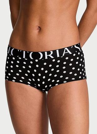 Бавовняні трусики в горошок домашні піжамні шорти victoria’s secret оригінал