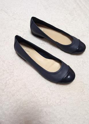 Балетки clarks 40 р 26 см кожаные original