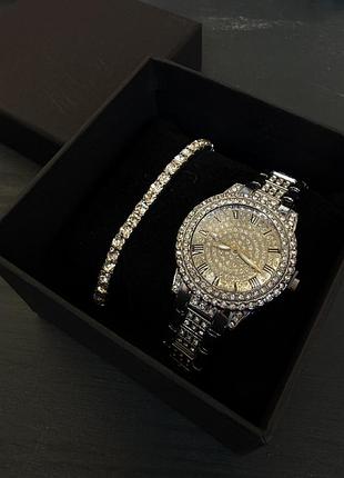 Женский подарочный набор «diamond shine» – часы и браслет