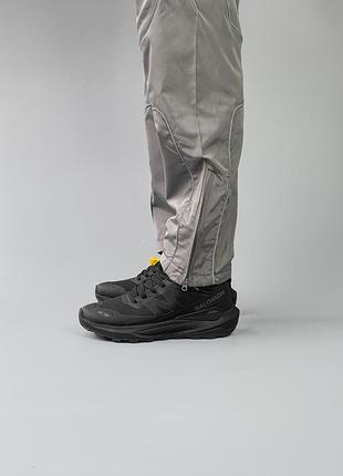 Чоловічі чорні кросівки salomon elixir activ black fur winter х саломон 42