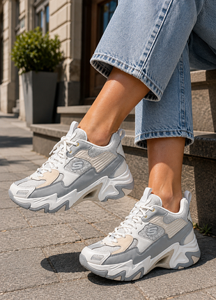 Трендові масивні кросівки skechers staminav3 р 37, 38  (устілка 24 та 24,5 см)