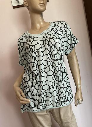 Итальянская бутиковая вискозная блузка/ l- xl/
