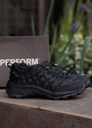 Чорні чоловічі кросівки merrell ice cap moc ii total black termo х мерріл 45
