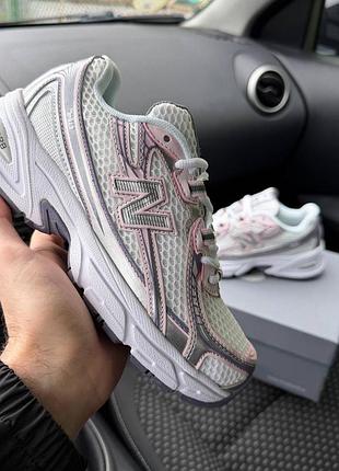 Жіночі білі кросівки new balance 740 white silver pink х нью беланс 40