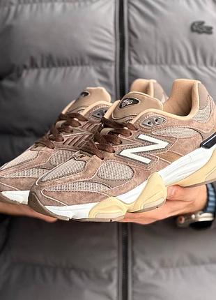 Чоловічі коричневі кросівки new balance 9060 brown х нью беланс 44
