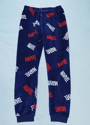 Тёплые флисовые пижамные штаны / джоггеры marvel 140-146р 8258 б