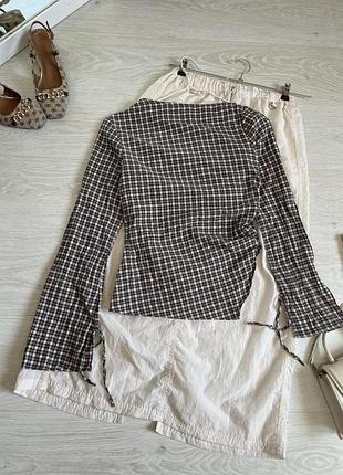 Стильна сорочка в клітинку pull& bear