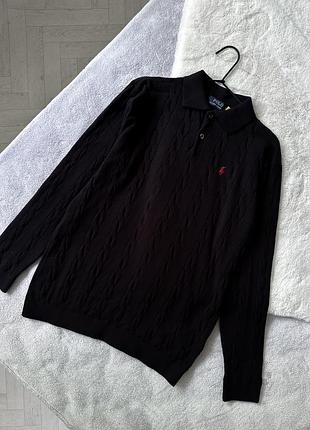 Черный джемпер ralph lauren