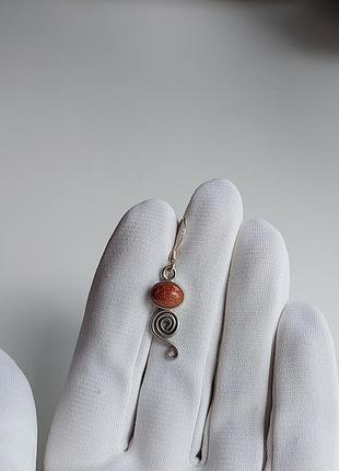 Одиночная серебряная серёжка