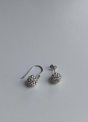 Одиночные серебряные серьги
