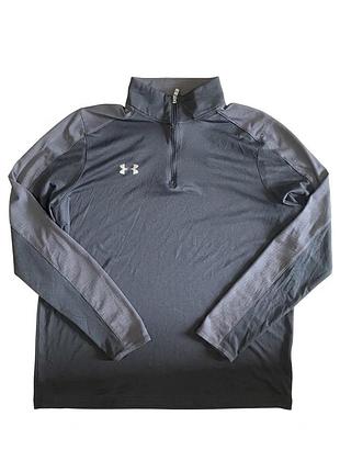 Чоловіча спортивна кофта / лонгслів under armour heatgear 1/2 zip (оригінал) l/xl