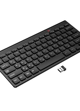 Бездротова клавіатура hoco gm70 mini (ukr/en/rus) чорна