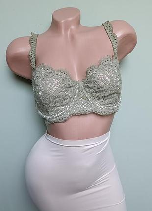 Мереживний бюстгальтер балконет victorias secret.