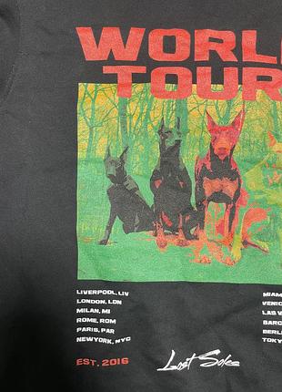 Світшот lost souls world tour чорний | принт | streetwear 3