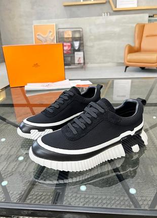 Кроссовки мужские hermes кеды унисекс белая подошва