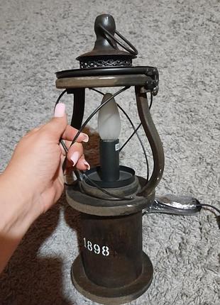 Крутая винтажная лампа швеция на веранду 42×17см