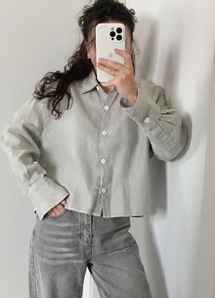 Лляна сорочка zara