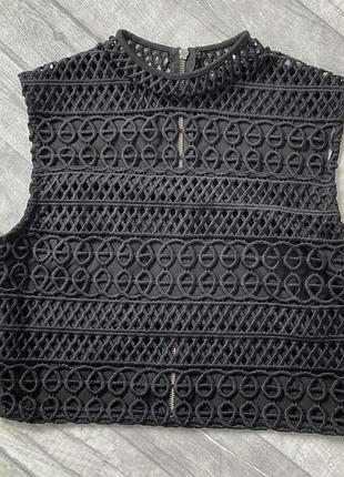 🖤 черный топ/кроп-топ river island