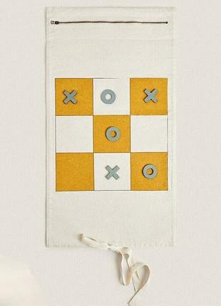 Настольная подарочная игра zara home крестики-нолики roll-up tic-tac-toe game нова