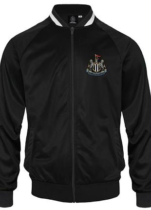 Мужская черная спортивная кофта куртка бомбер newcastle united fc