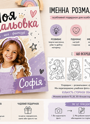 Раскраска имениная