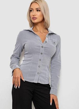 Сорочка класична в смужку, колір сірий, 230r644-1