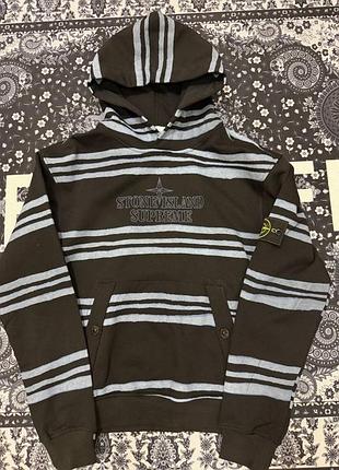 Худак стон супрім/hoodie stone island supreme/худі чоловіче