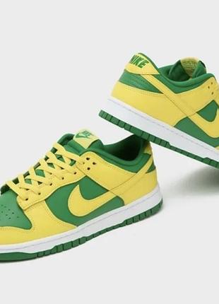 Круті шкіряні кроси nike dunk low