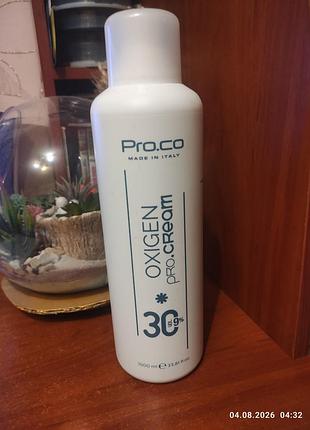 Кремоподібний окислювач 750 мл 9% oxigen pro.cream 30 окислитель для краски кремообразный