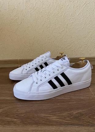 Шкіряні кросівки кеди adidas nizza розмір 43