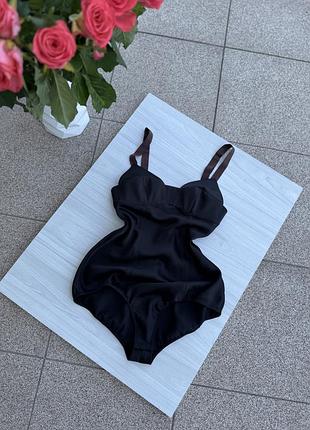 Боді новий zara з біркою на лямках чорний