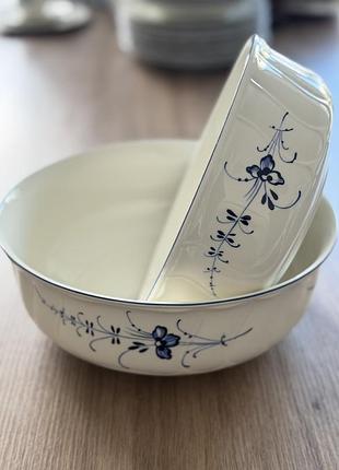 Салатник та террін від villeroy&boch, vieux luxembourg